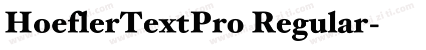 HoeflerTextPro Regular字体转换